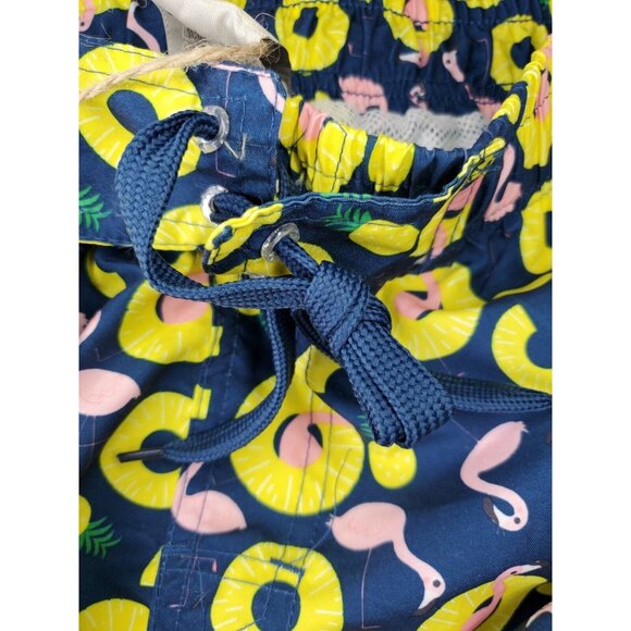 Authentic The Image 1998 Small Pineapple Pelican Graphic Drawstring Swim Shorts - Picture 10 of 12